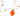 Collier court Tibétain - ONYX ORANGE