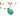 Collier Court Tibétain - Amazonite / Mix Tourmaline Rose